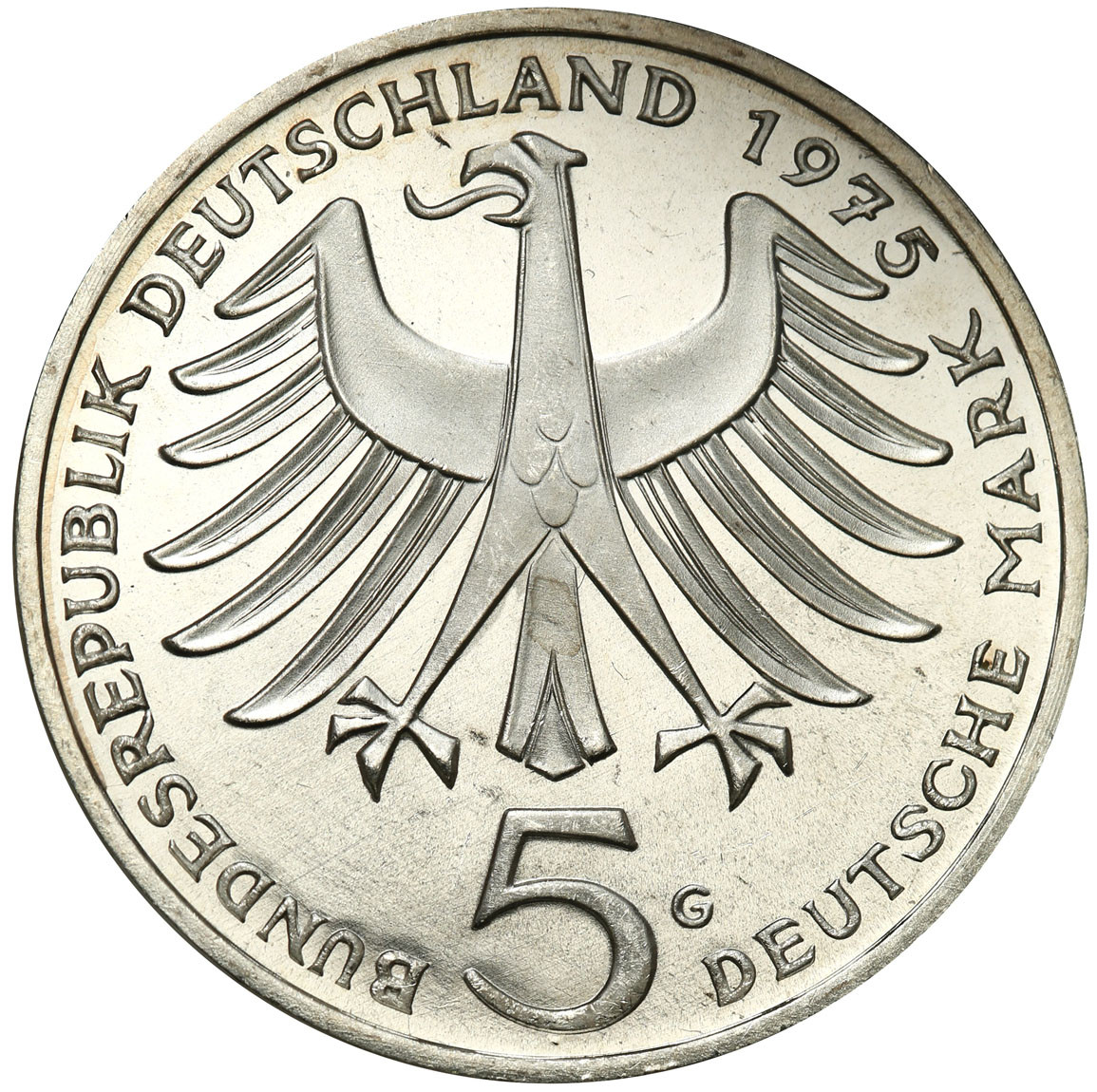 Niemcy, RFN. 5 marek 1975, Karlsruhe, Albert Schweitzer